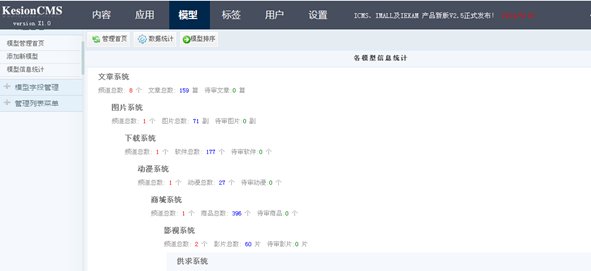 2.3 模子统计