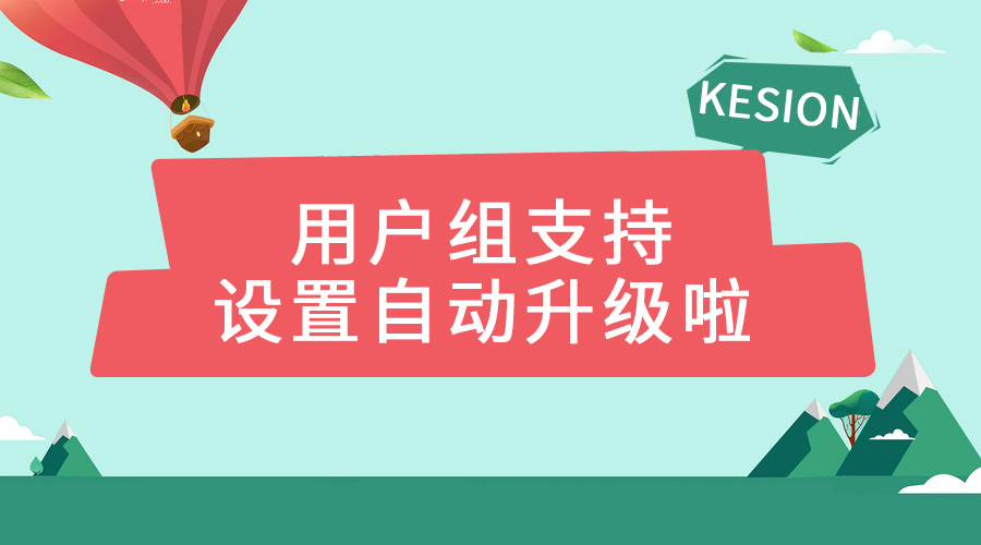 （电商）新增用户组支持自动升级